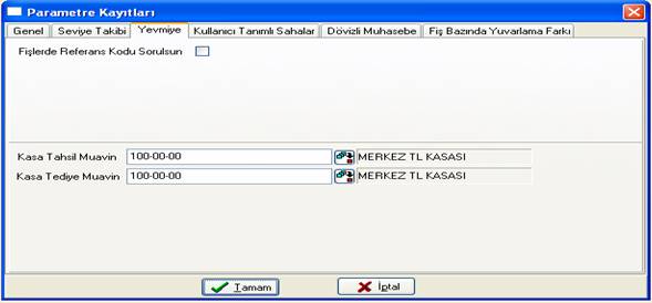 netsis muhasebe programı parametre kayıtları