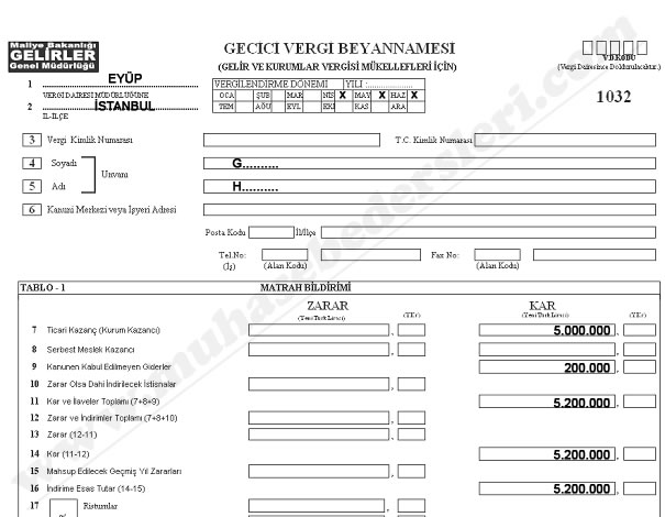 Kurumlar vergisi beyannamesi nasıl doldurulur 2018